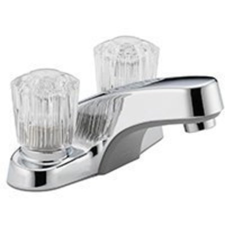 Delta DELTA Peerless P240LF Bathroom Faucet, 2-Faucet Handle, 3 in H Spout, Chrome P240LF